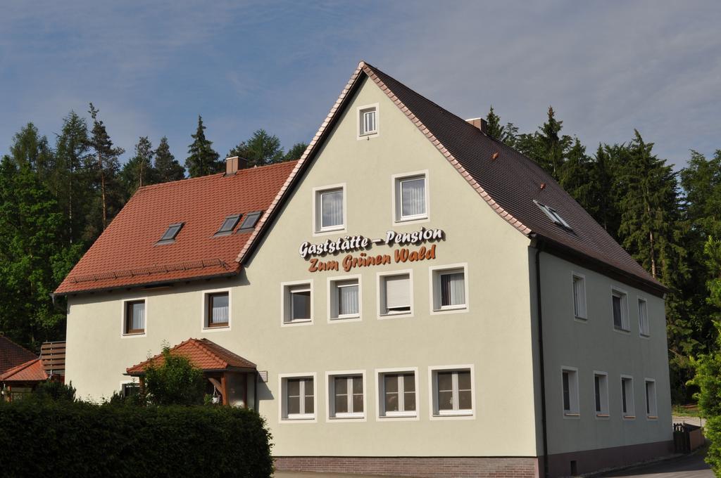 Pension Zum Grunen Wald Hotel Feuchtwangen Exterior foto